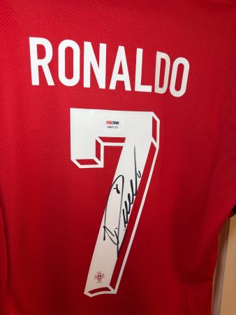 PSA Portugal Cristiano Ronaldo trikot mit Unterschrift