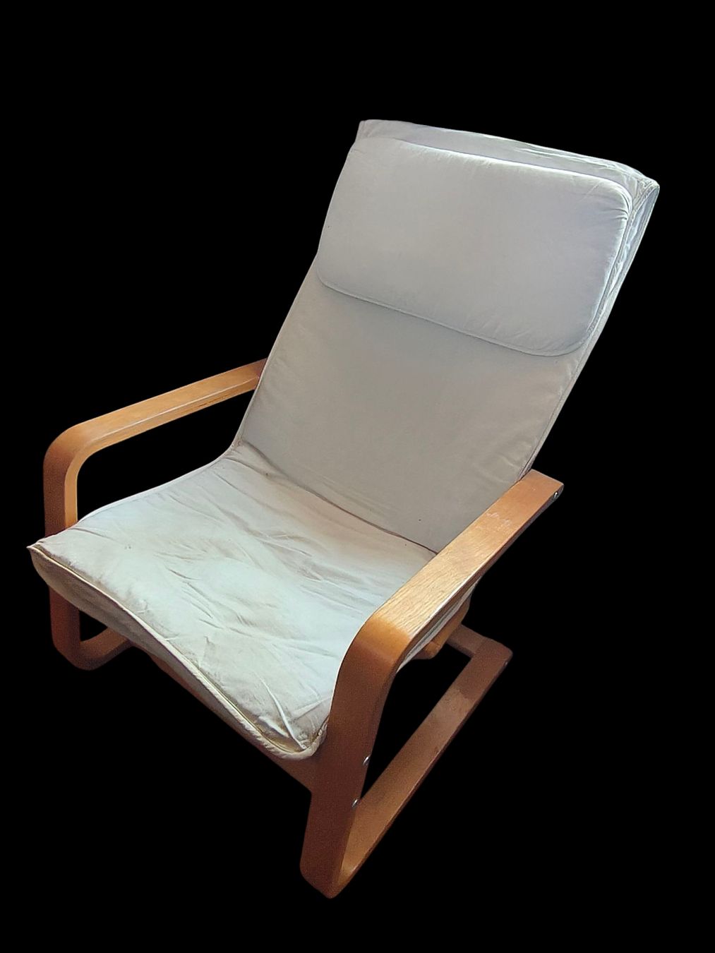 Ikea Poltrone: Fauteuil Ikea bois clair blanc – Usato da St-Séverin venduto da Murh 2