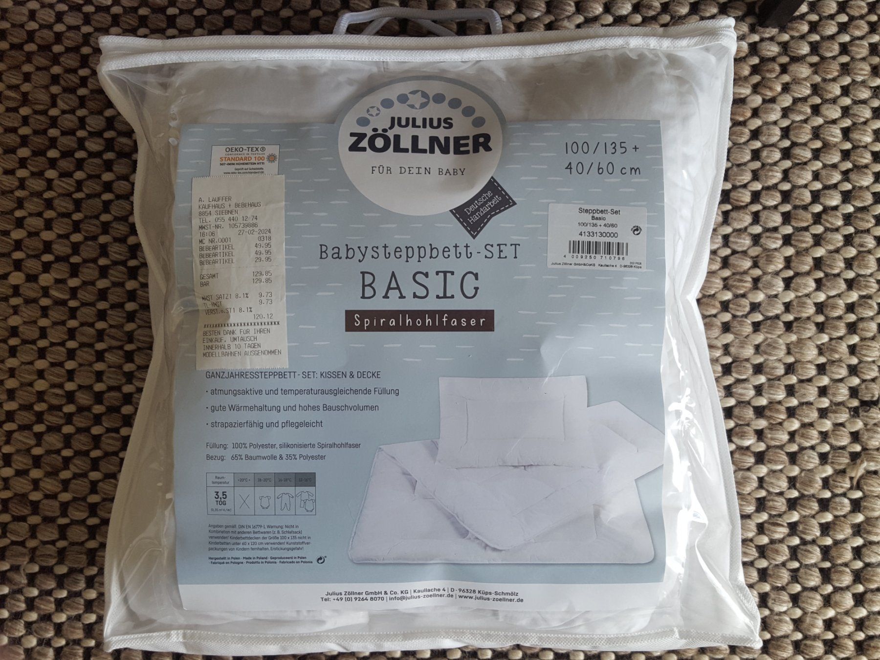Biancheria da letto: Babystepbett-Set BASIC mit Überzüge – Usato da Altendorf venduto da Storck_1504