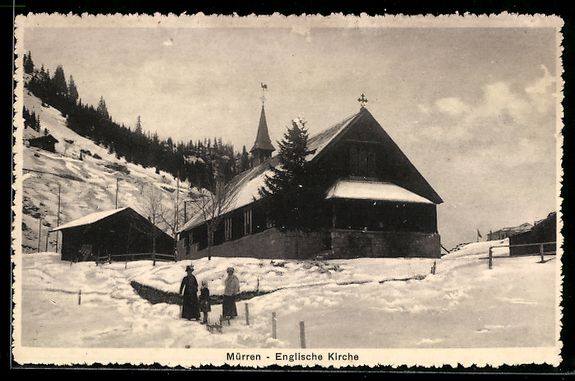 Ansichtskarten: AK Mürren, Englische Kirche – Gebraucht aus Berlin von bartko-reher