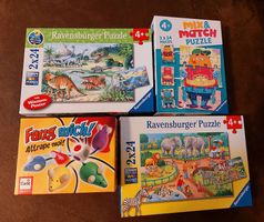 3x Puzzle, 1x "Fang mich"-Spiel