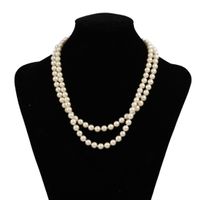 Vintage zweireihige Perlenkette – 18 Karat Gold