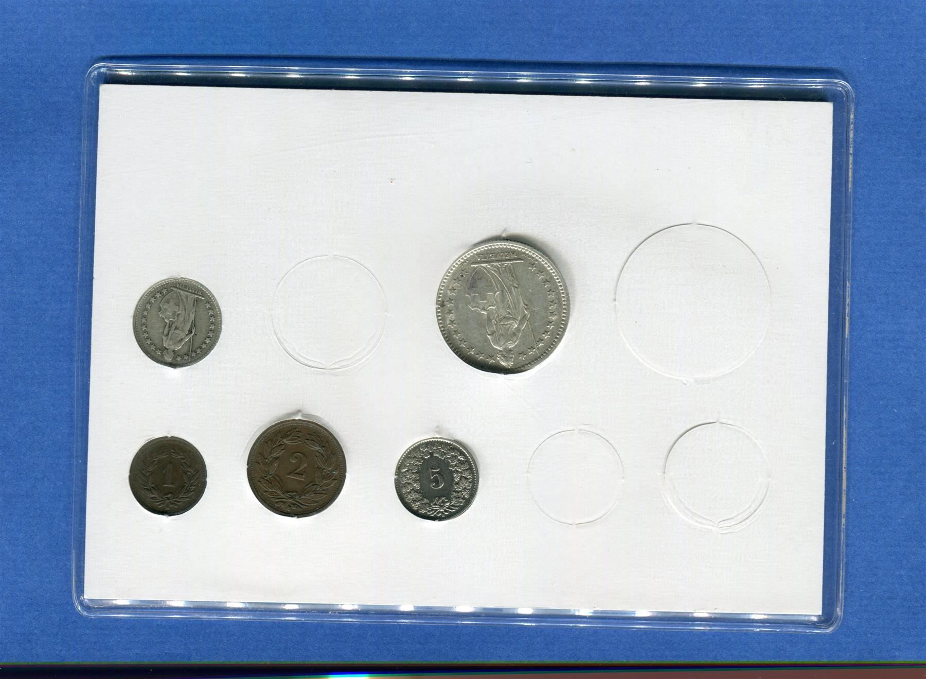 Tutti le monete: (192) Münzsatz 1941 Silber – Usato da Rüthi (Rheintal) venduto da erdnuessli1 1