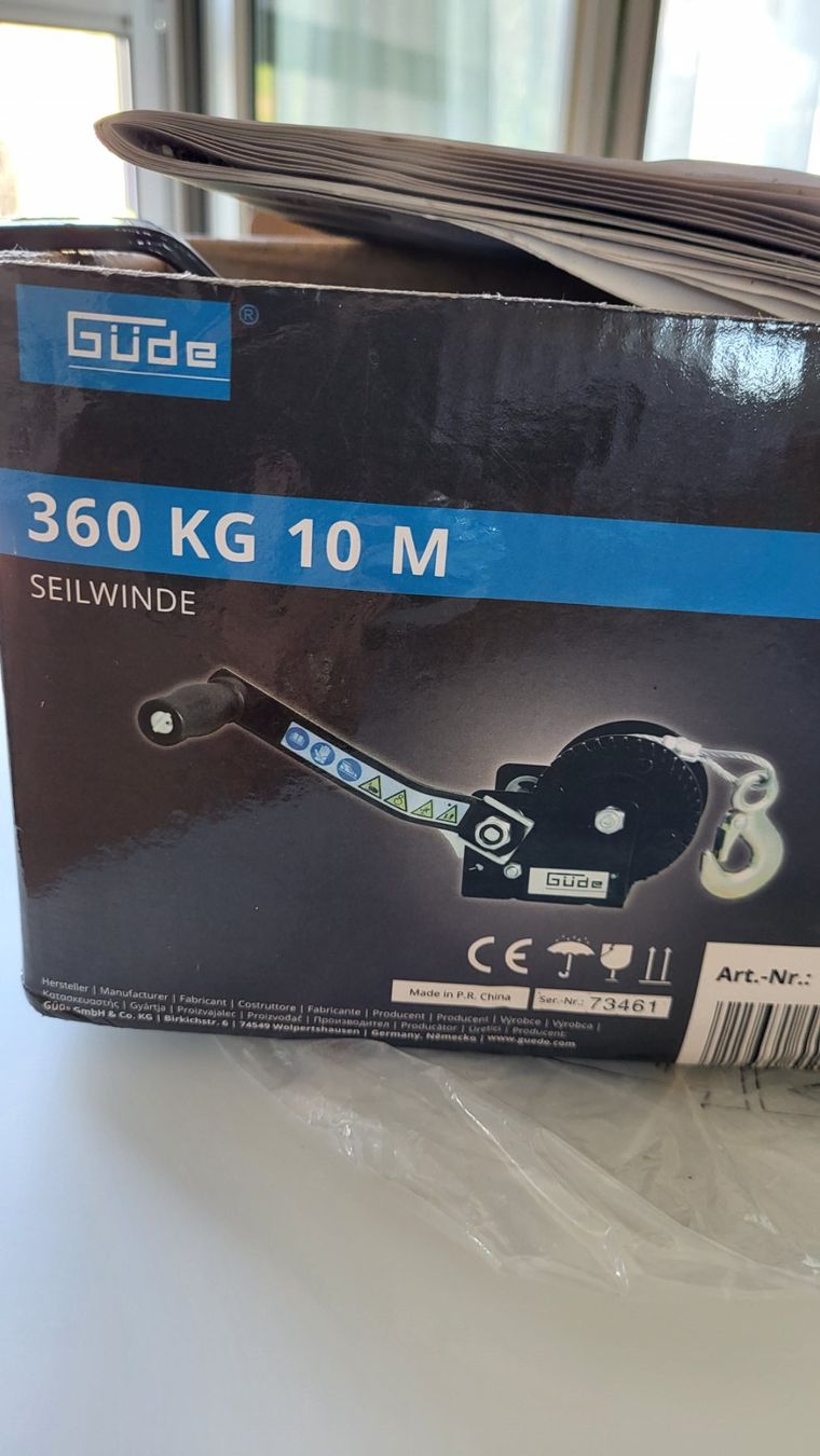 Altro per stoccaggio & trasporto: Güde Hand-Seilwinde 360 KG 10 M – Nuovo (secondo la descrizione) da Heiden venduto da bt-4532 4