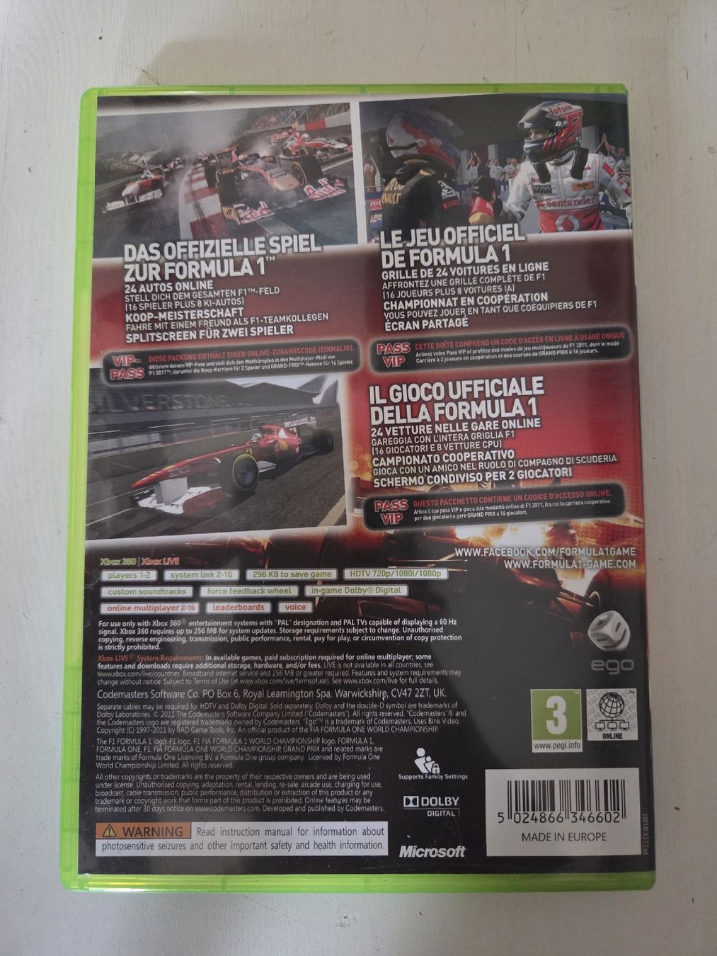 Giochi: Formel 1 2011 – Usato da Bösingen venduto da Gismo95 1
