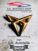 Seat Cupra 3D aus Metall Emblem Schriftzug in Kupfermatt Neu