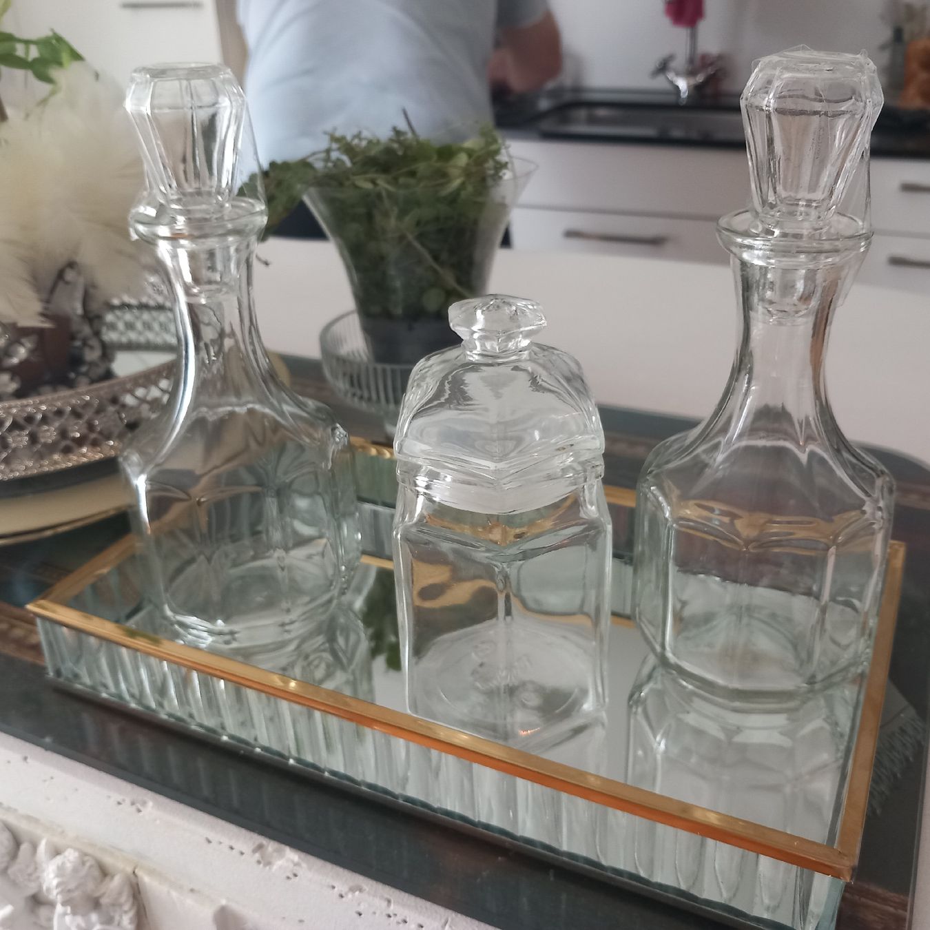 Bicchieri: Glas Menage mit Spiegelplateau / Vintage – Nuovo (secondo la descrizione) da Aegerten venduto da gismolini 3