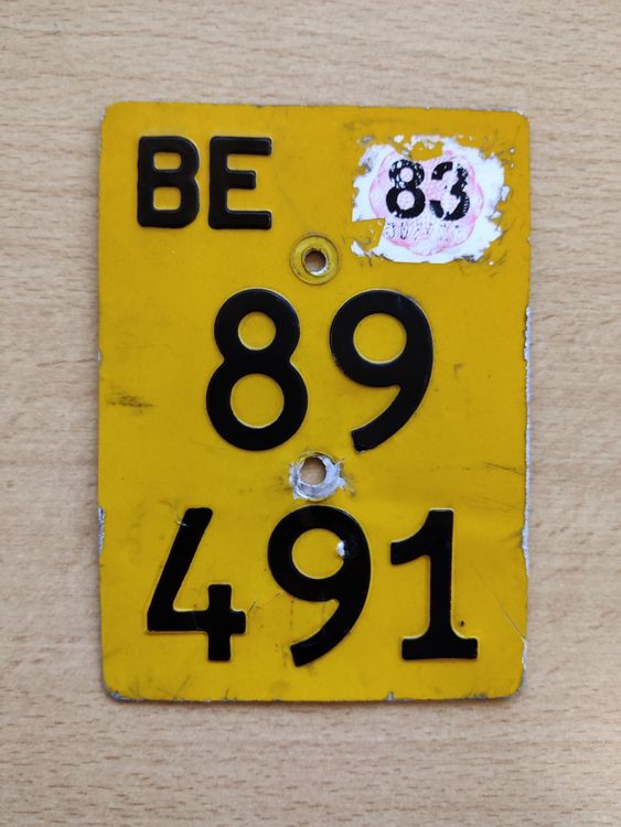 HADEXIA Aufkleber Für Nummernschild, Département 89 Yonne, Schwarz, 60x30 Mm – Für Motorrad & Roller