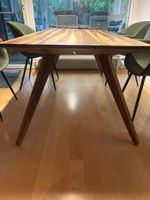 Esstisch Kare Design Holz 180x90 cm mit Stühle 4 Stk