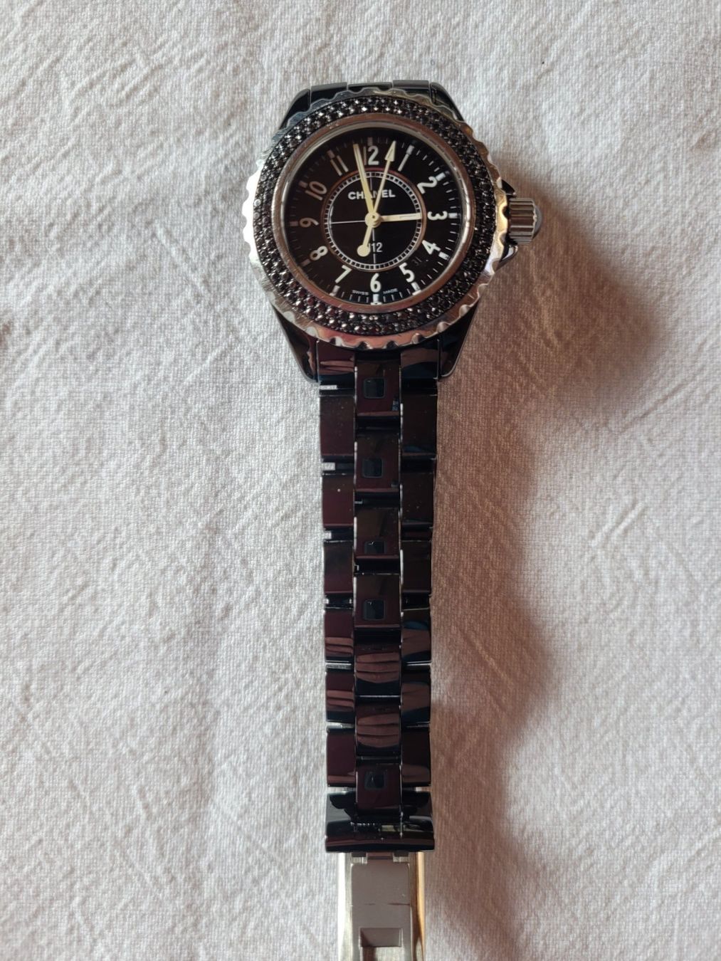 Chanel Orologi: Chanel J12 mit schwarzen Diamanten – Usato da Ennetmoos venduto da Billi20 3