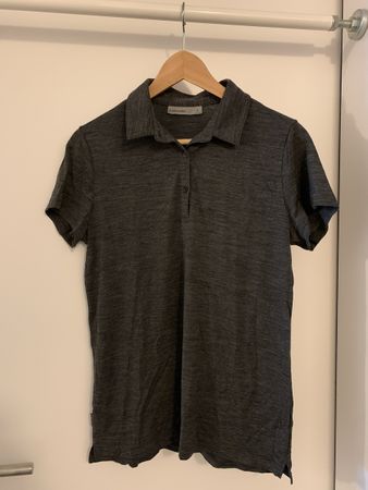 Icebreaker Merino Poloshirt dunkelgrau Gr. L