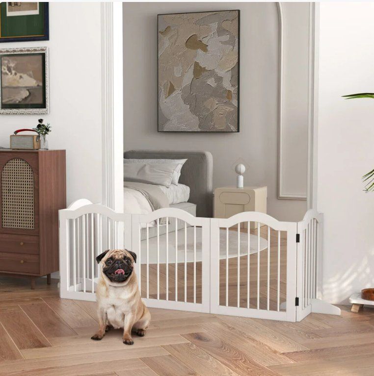 Gabbie, trasporto & Sicurezza: B-Ware Hunde-Absperrgitter Weiß – Nuovo (secondo la descrizione) da Salmsach venduto da jamb-all-you-need 1