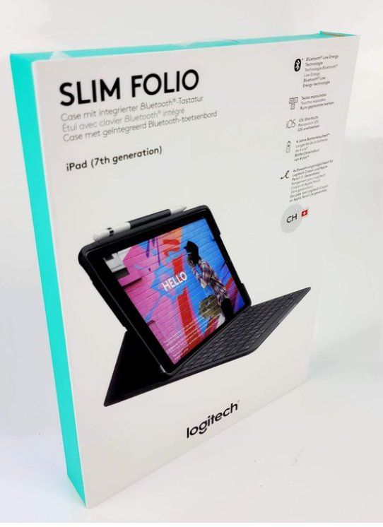 Logitech Tastaturen: Logitech Slim Folio iPad 7. 8. & 9.Generation / neu & OVP – Neu und originalverpackt aus Schellenberg von Kaipa 4