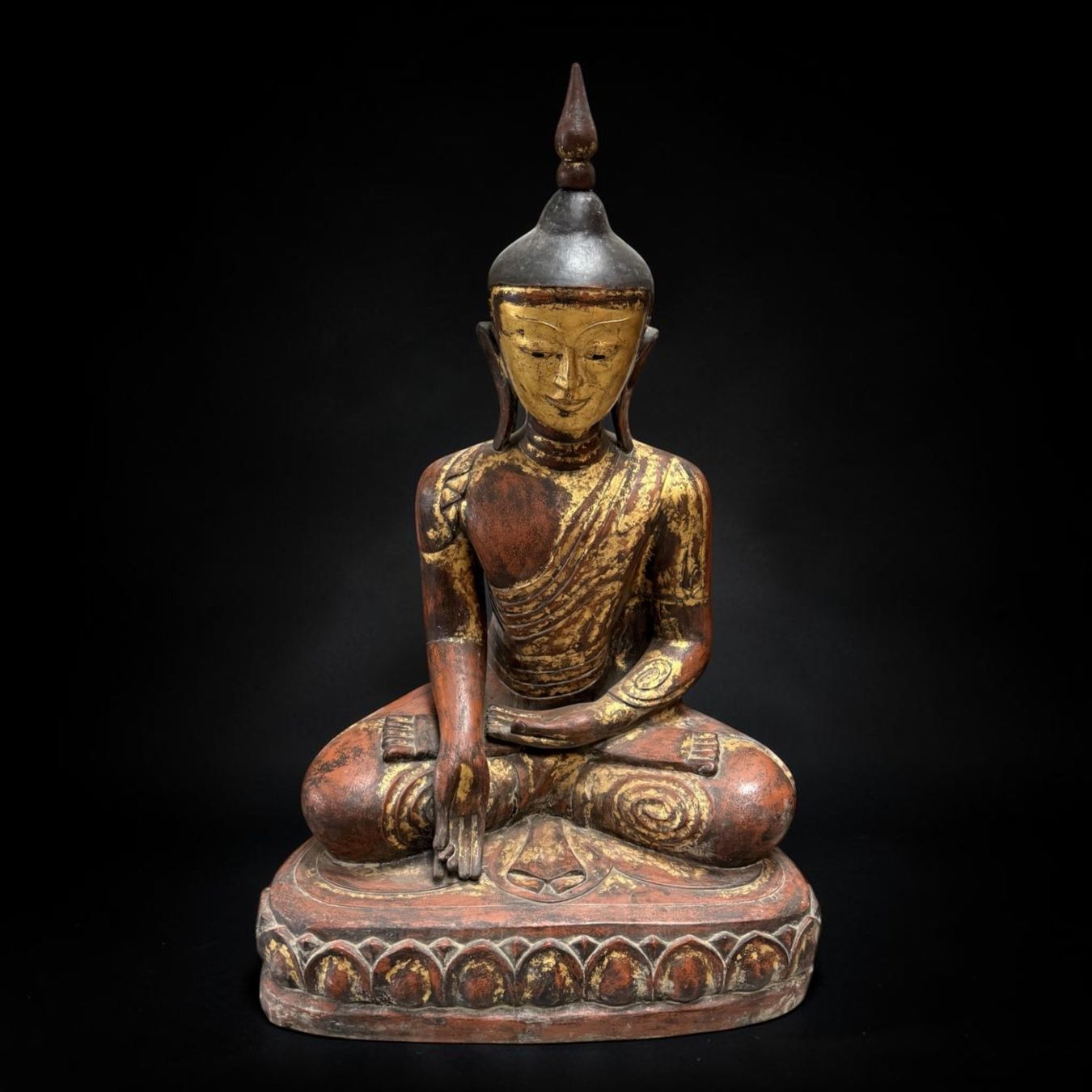 Sculture & Statue: Großer Shan Buddha 140cm - Lacquerware Burma Statue alt – Usato da Hilpoltstein venduto da asienlifestyle888