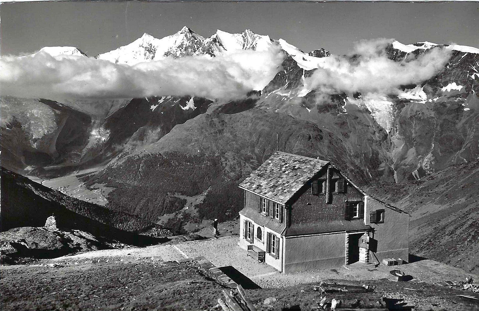 Ansichtskarten: Saas Tal, Weissmies-Hütte SAC – Gebraucht aus Buchs AG von Baerfisch
