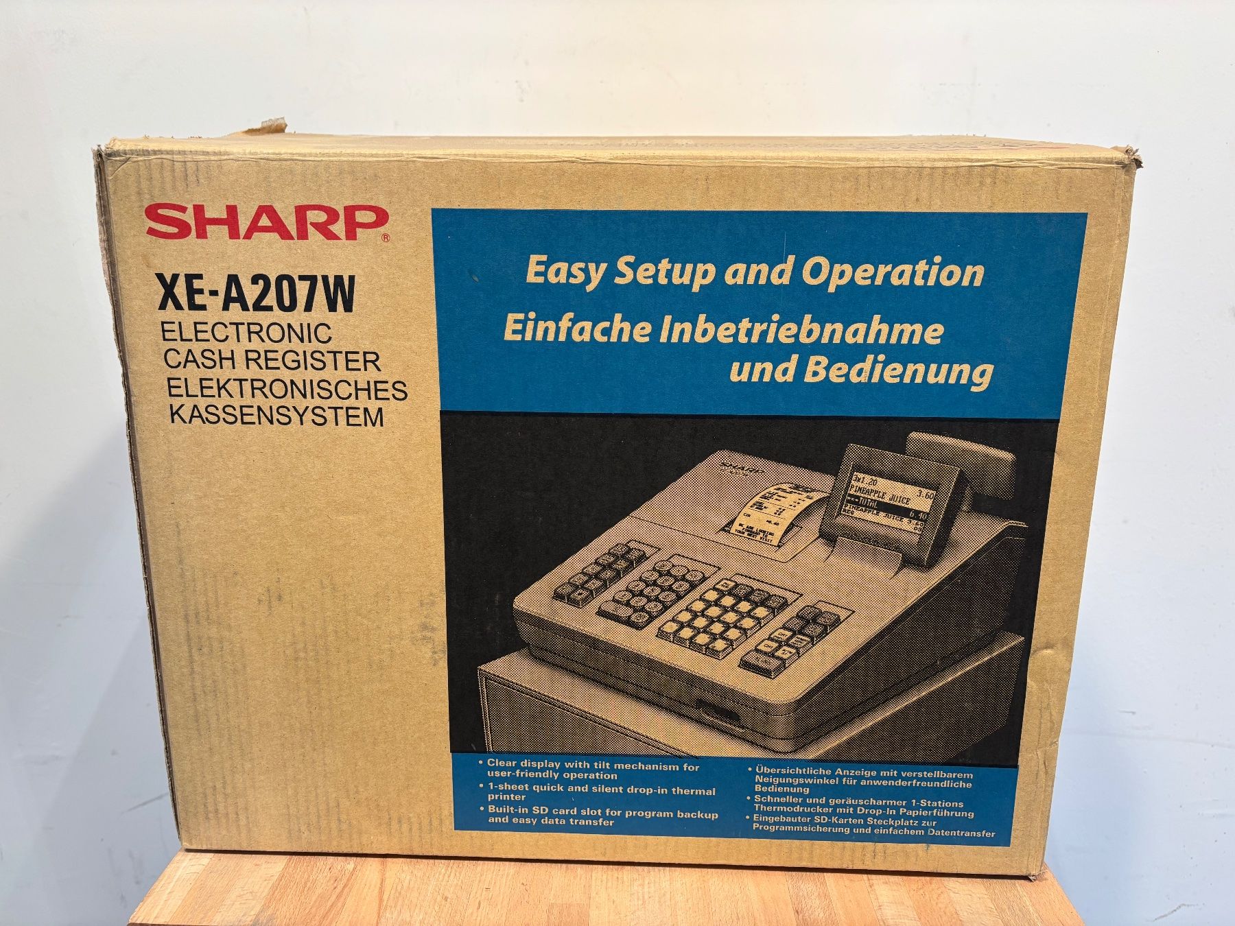 Sharp Registratore di cassa: Registrierkasse SHARP XE-A207W mit Ersatz Thermorollen – Usato da Winterthur venduto da ReUse_Baumarkt 3