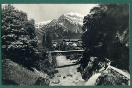 Bad Ragaz mit Falknis, 1954, gelaufen
