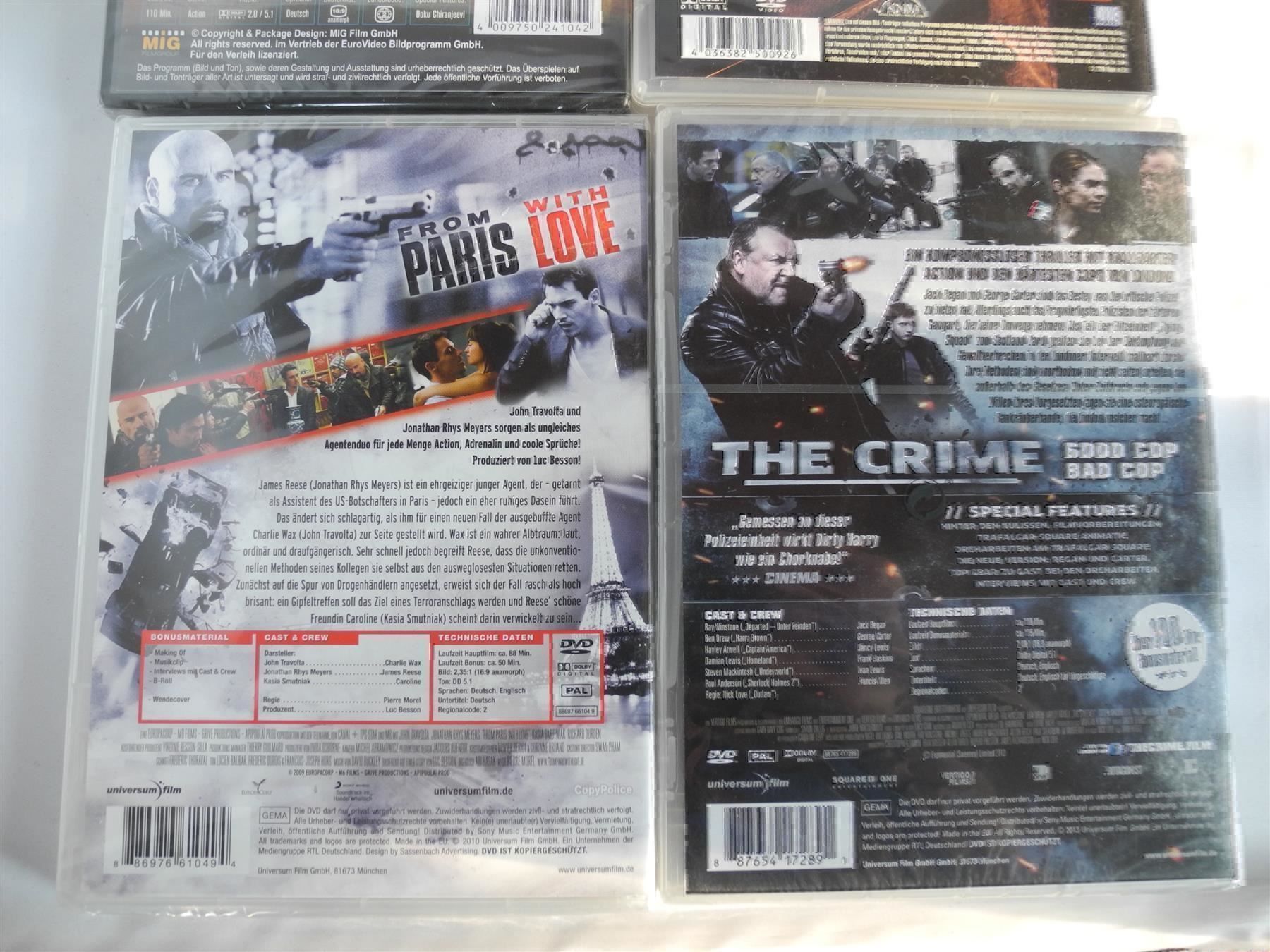 Alle DVDs: 4 DVD's The crime, Bajrang,usw. Nr. 587 – Neu und originalverpackt aus Kottwil von Crazyrolf 4