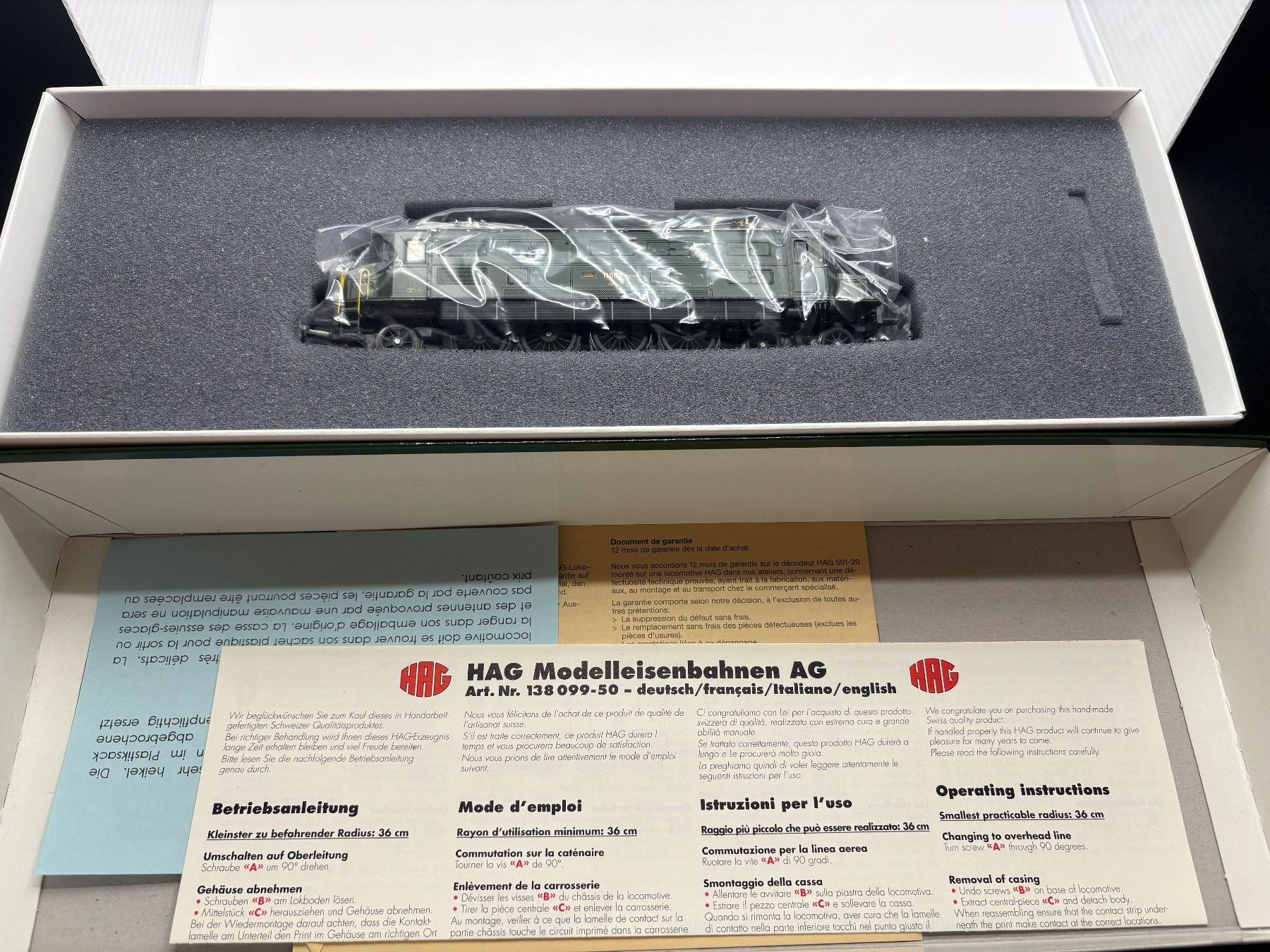 Hag Modelleisenbahnen: Hag SBB Ae 4/7 11007 H0 – Neu und originalverpackt aus Forch von Hanimann-Robinson 6