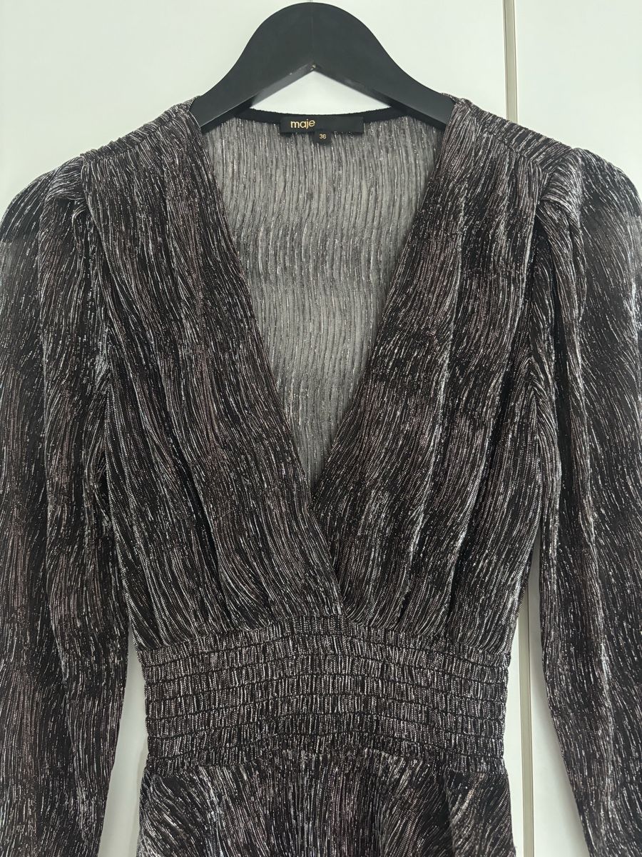 Maje Kleider: MAJE Fall Dress, size 36, Tiered Ruffle Midi - Chic! – Neu und originalverpackt aus Genève von Bella_909 6