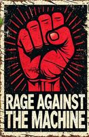 Rage Against the Maschine Blechschild Metal Rock Band