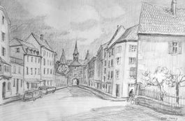Porrentruy - dessin de Guy lamy