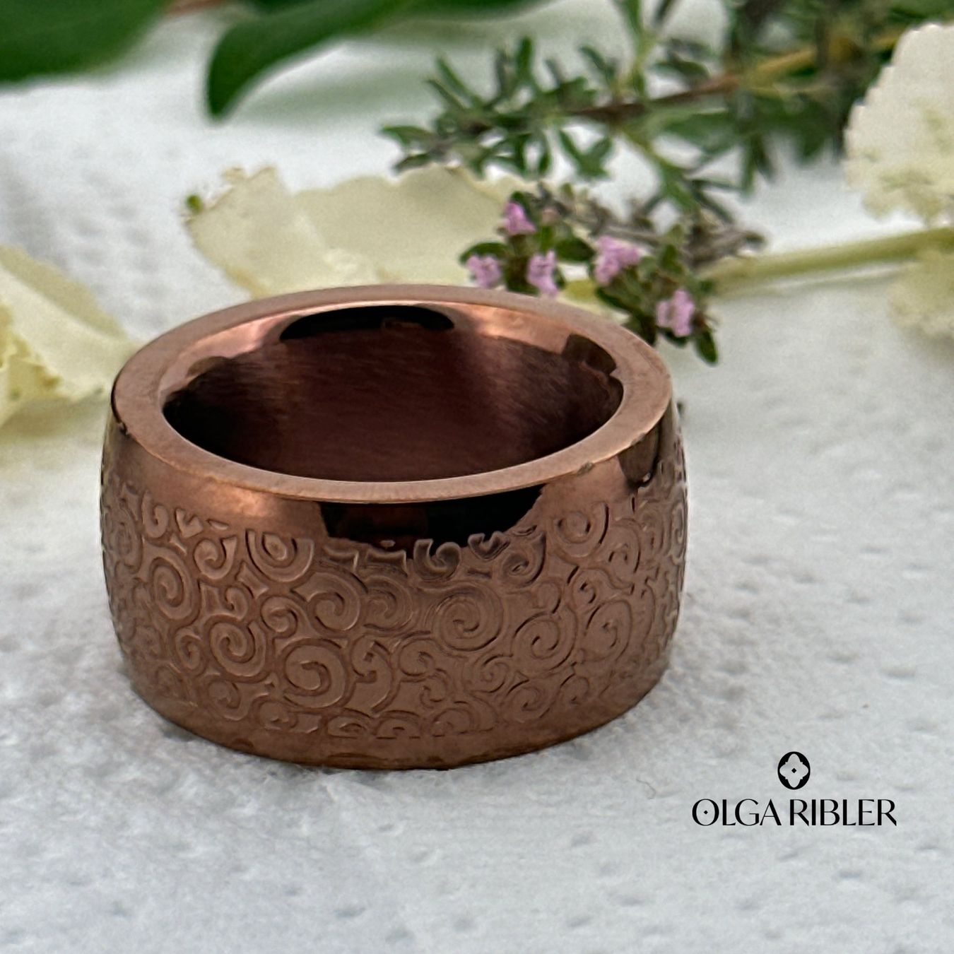 Olga Ribler Anelli: Massiver Ring Edelstahl - matt - Grösse 61 – Nuovo (secondo la descrizione) da Luzern venduto da Schmuckoutlet