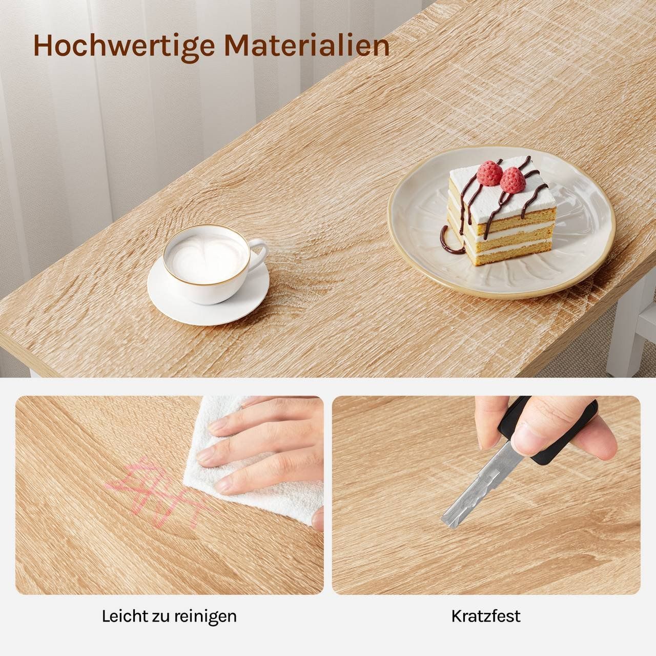 Tavoli: Bartisch Esstisch Bistrotisch Stehtisch Eiche Hell Weiss – Nuovo e nell'imballaggio originale da Kreuzlingen venduto da DealBlitz 5