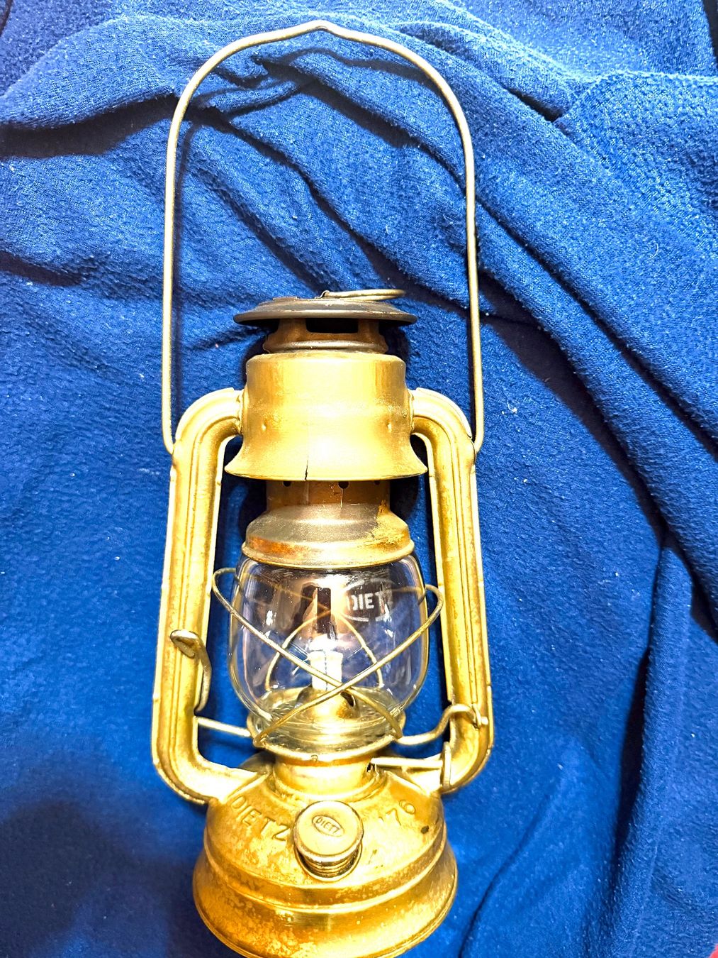 Lampade: DIEZ 76 Sturmlaterne ORIGINAL Messing TOP – Usato da Seewen SZ venduto da feu_9nvh 7