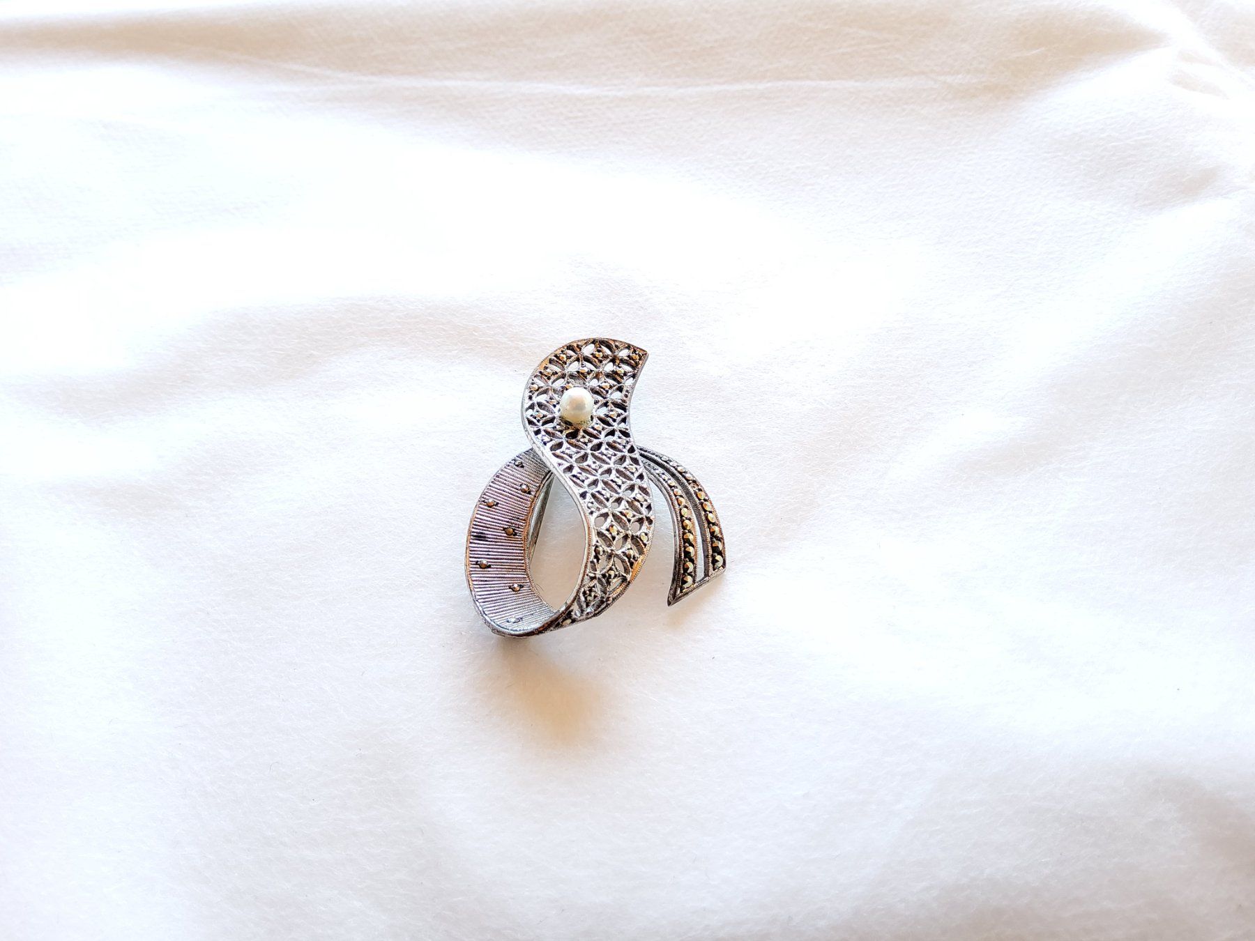 Spille & Fermagli: Ancienne broche en argent sterling  – Usato da Malleray venduto da lafoirfouille 5