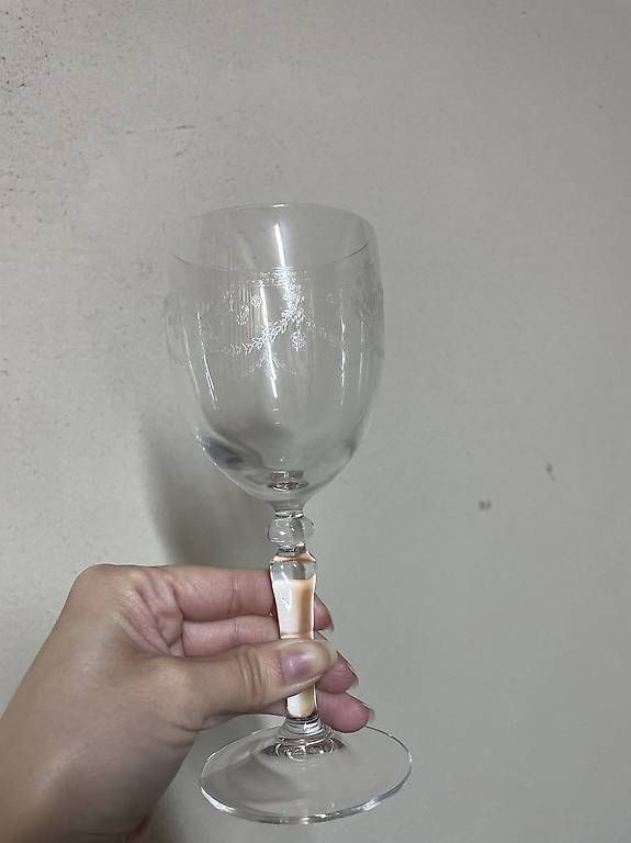 Bicchieri: Vintage Kristallgläser mit Gravur / Set – Usato da Hausen AG venduto da SolivaLab 2