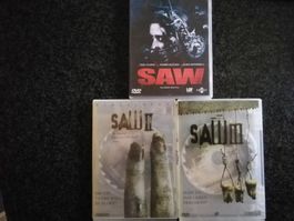 Saw 1-3 DVD Horrorfilme Thriller Nervenkitzel 😱