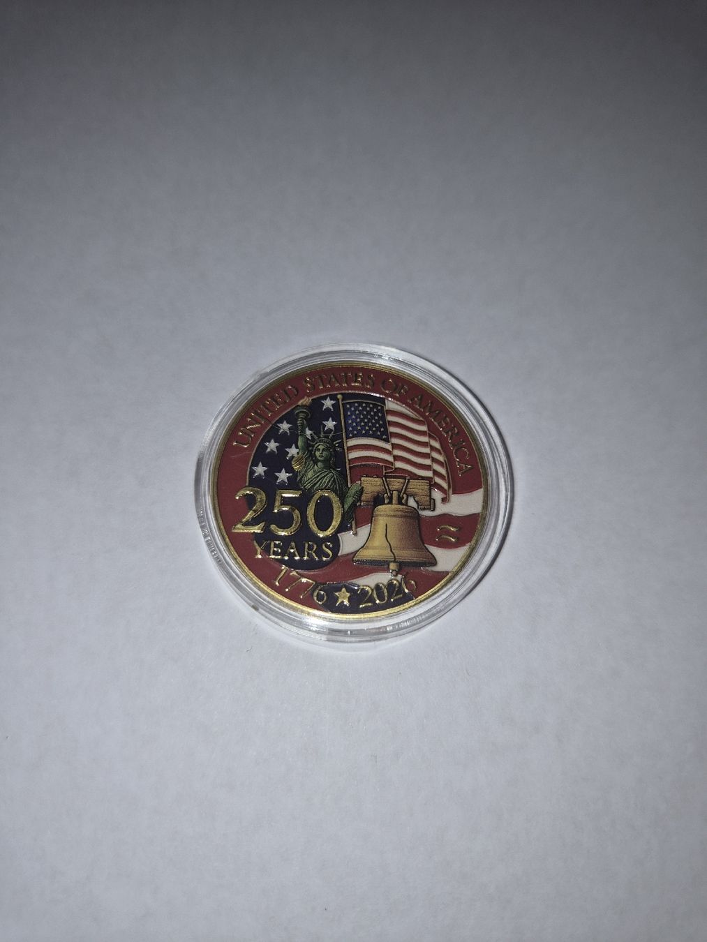 Toutes les monnaies: Pièce commémorative 250 ans USA – Neuf (Voir description) à Senèdes par hen_fw8b 1
