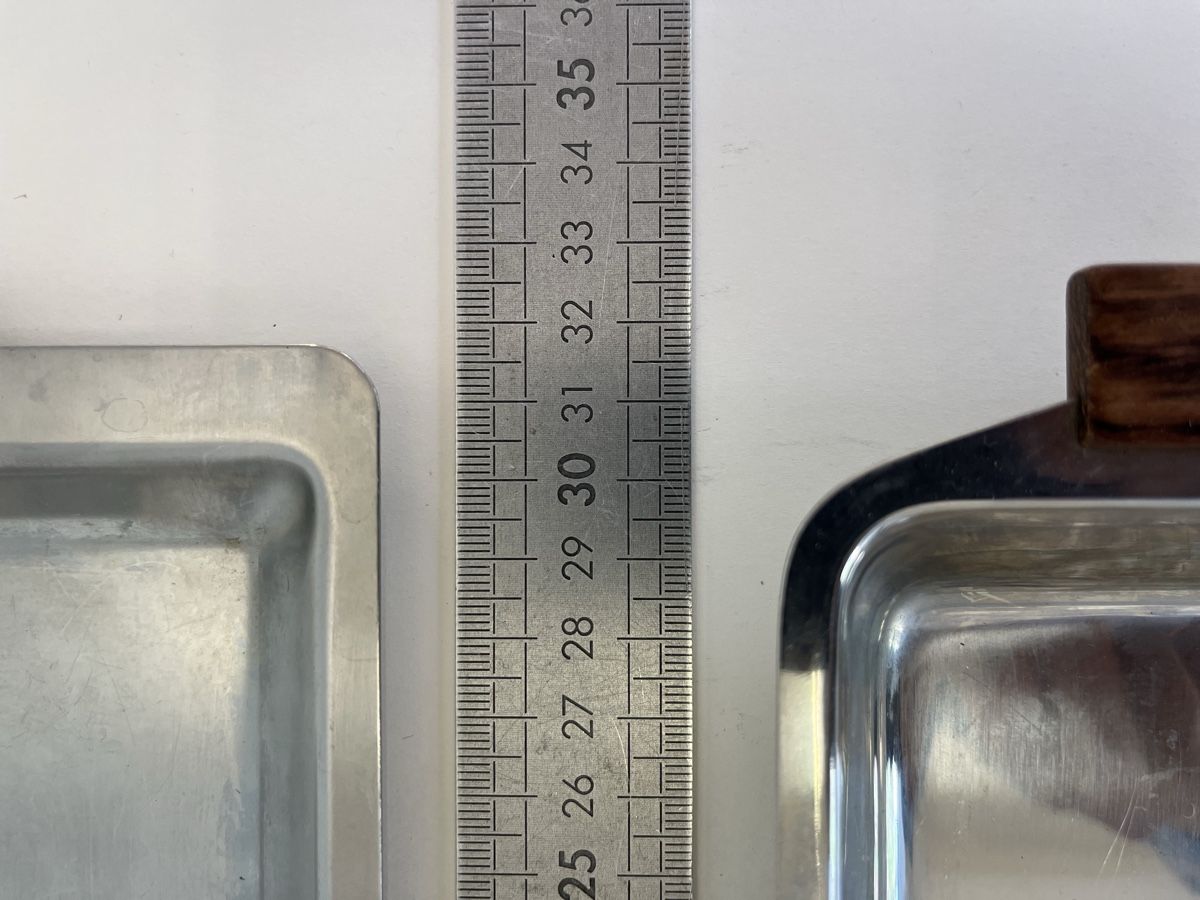 Servierplatten: Tablett Set Metall Glas Retro – Gebraucht aus Zürich von sluty 8