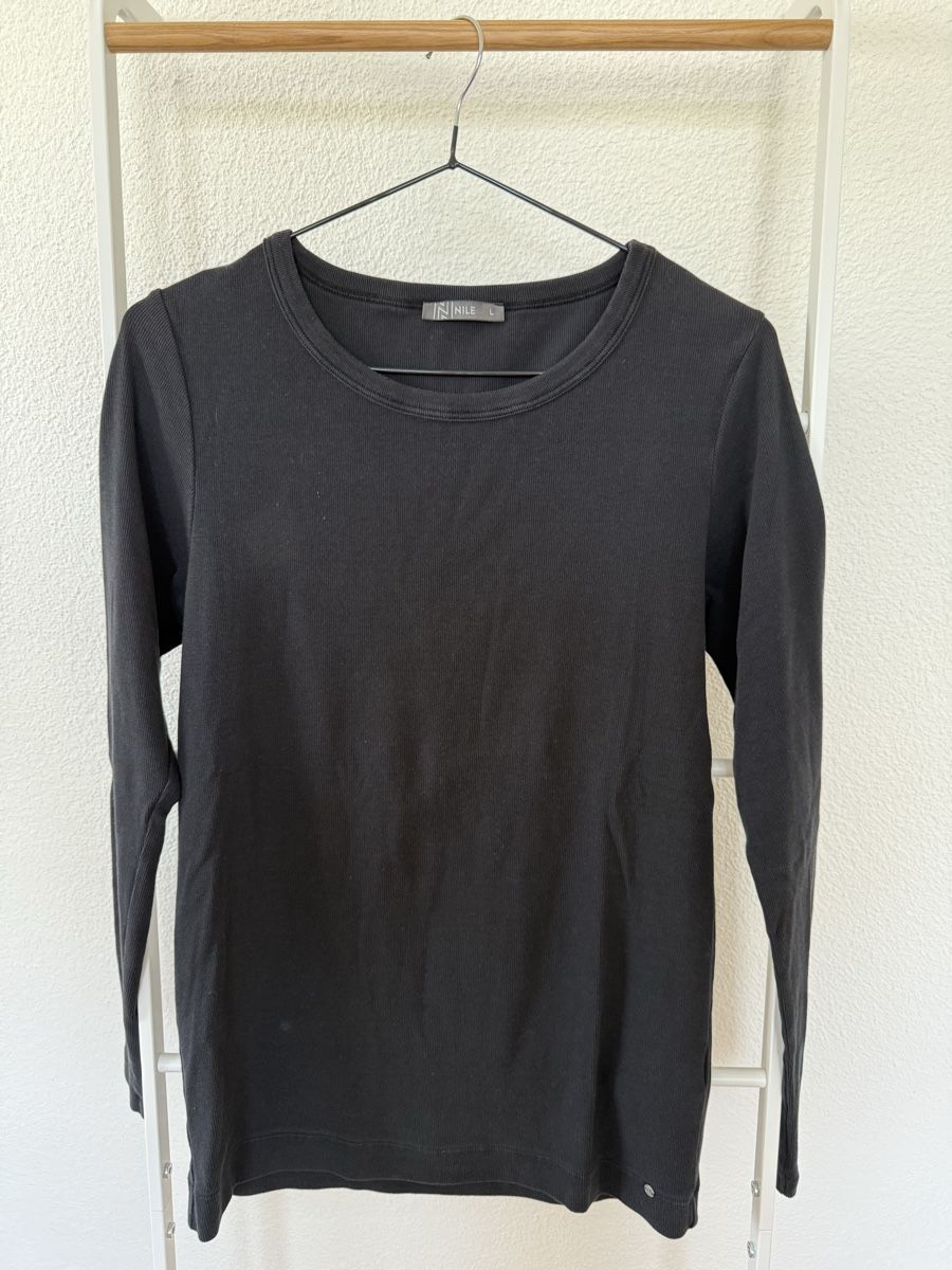 Nile T-shirts: Nile Langarmshirt schwarz Gr. L – D'occasion à Kloten par ble_78dj
