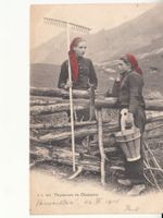 Champéry Paysannes 1904 mit ST Vernayaz