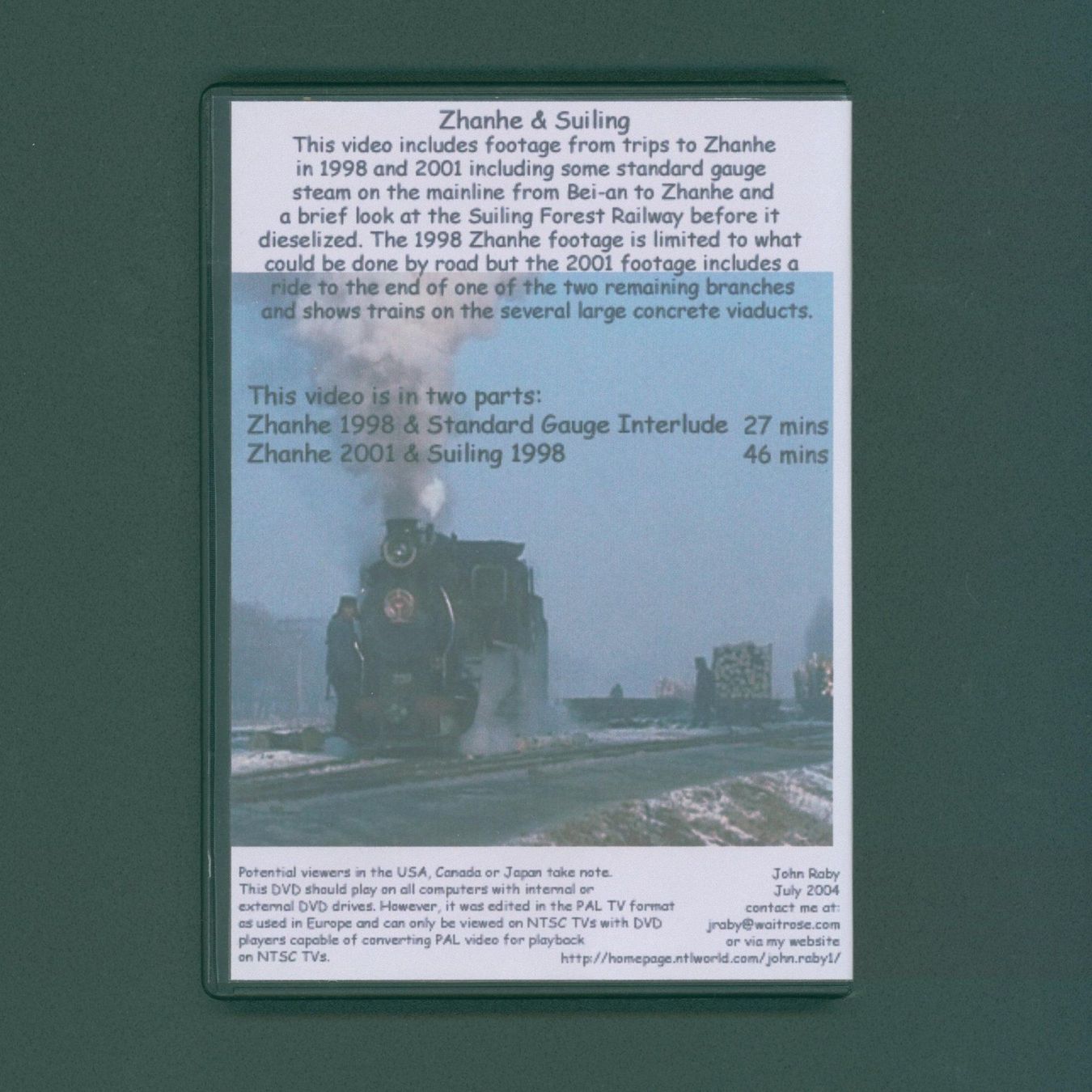 Tutti i DVDs: DVD Zhanhe & Suiling Forest Railways – Nuovo (secondo la descrizione) da Zürich venduto da narrow_gauge 1