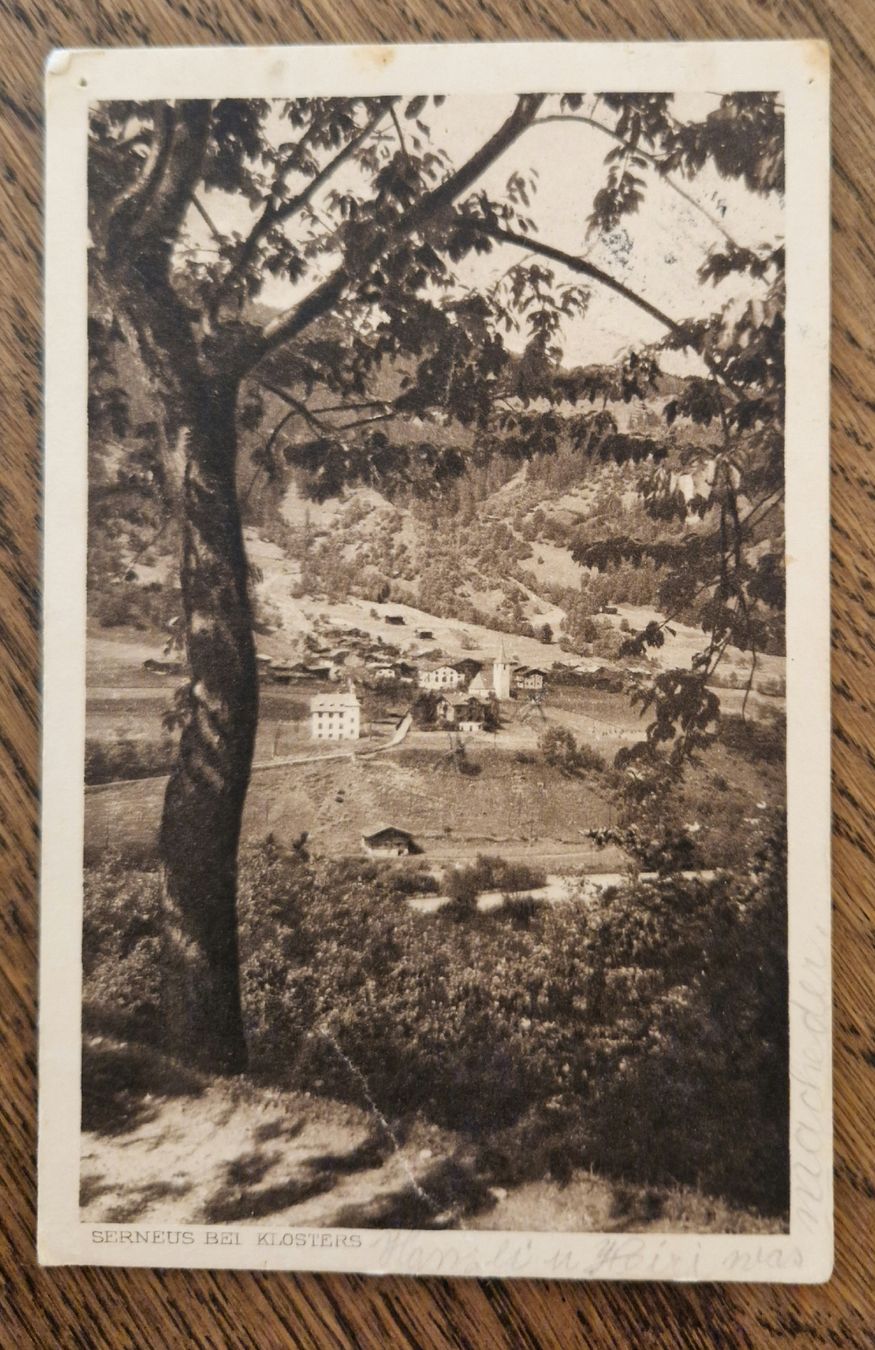 Ansichtskarten: Serneus bei Klosters 1925 – Gebraucht aus Ebikon von Donar50