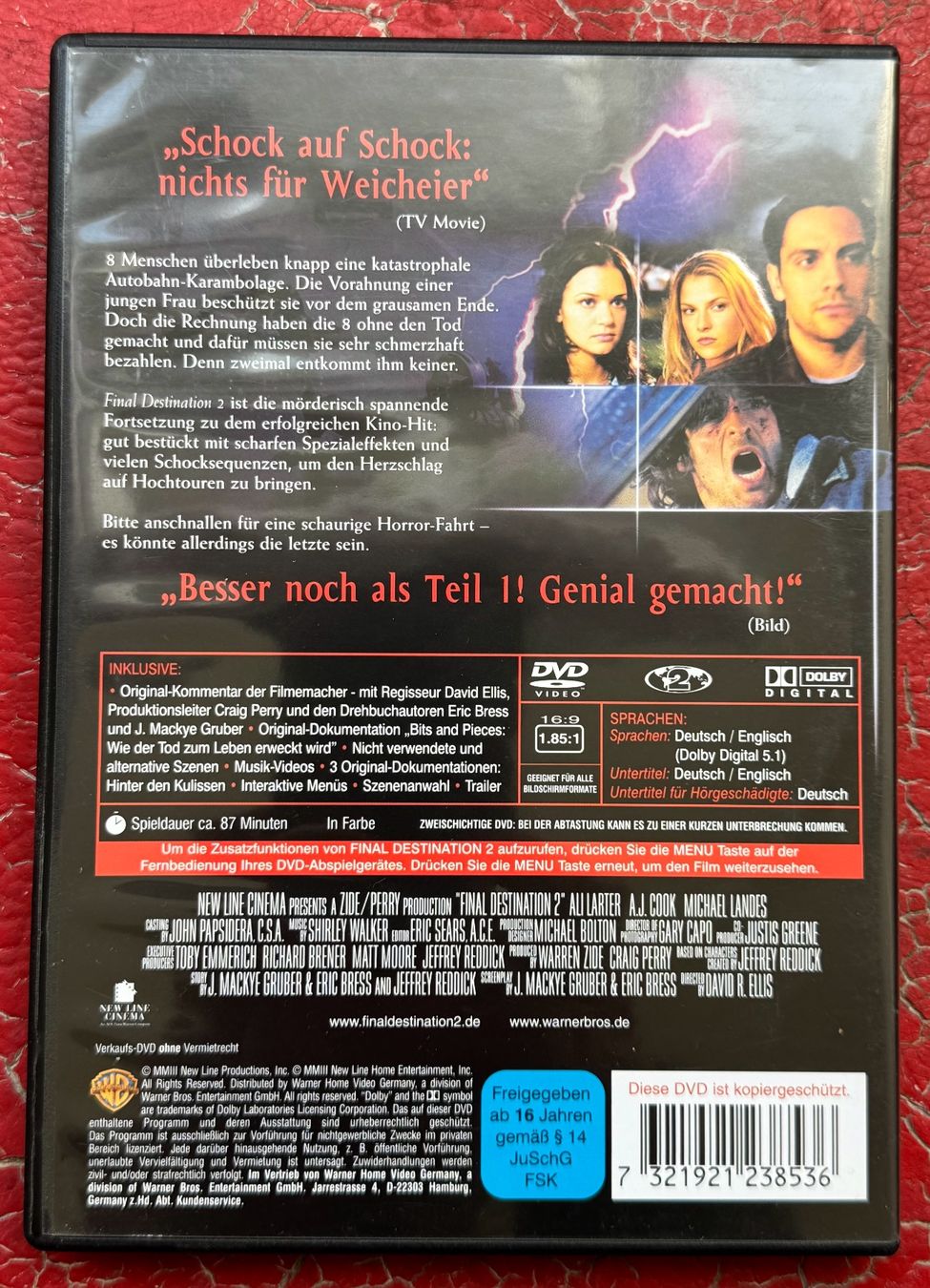 Tutti i DVDs: Final Destination 2 – Usato da Basel venduto da Ostschweiz06 1
