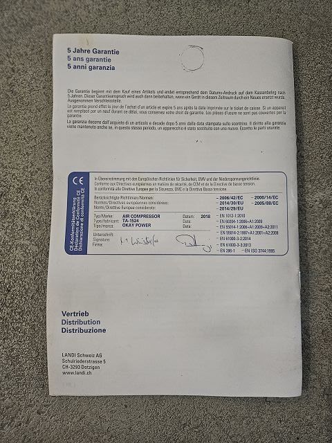 Compressori: Kompressor Okay Power 24 L – Usato da Wetzikon ZH venduto da voprar 4