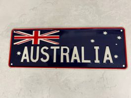Australische Flagge - Nummernschildformat (AUS)