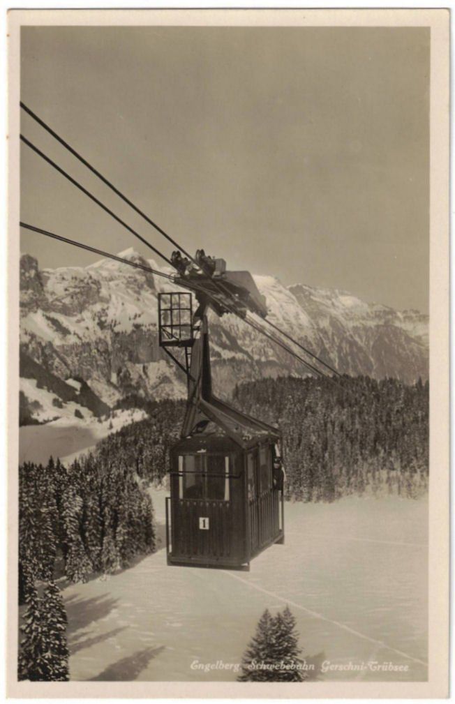 Cartoline postali: Engelberg - Luftseilbahn Gerschnialp--Trübsee – Usato da Binningen venduto da Mountainrider