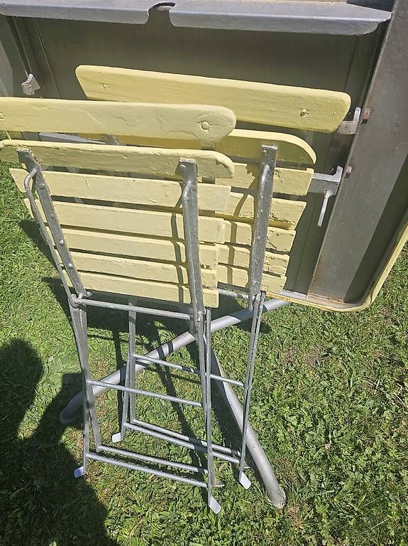 Bigla Set di tavolo e panche: Table de jardin BIGLA + 2 chaises – Usato da Rochefort venduto da matold 1