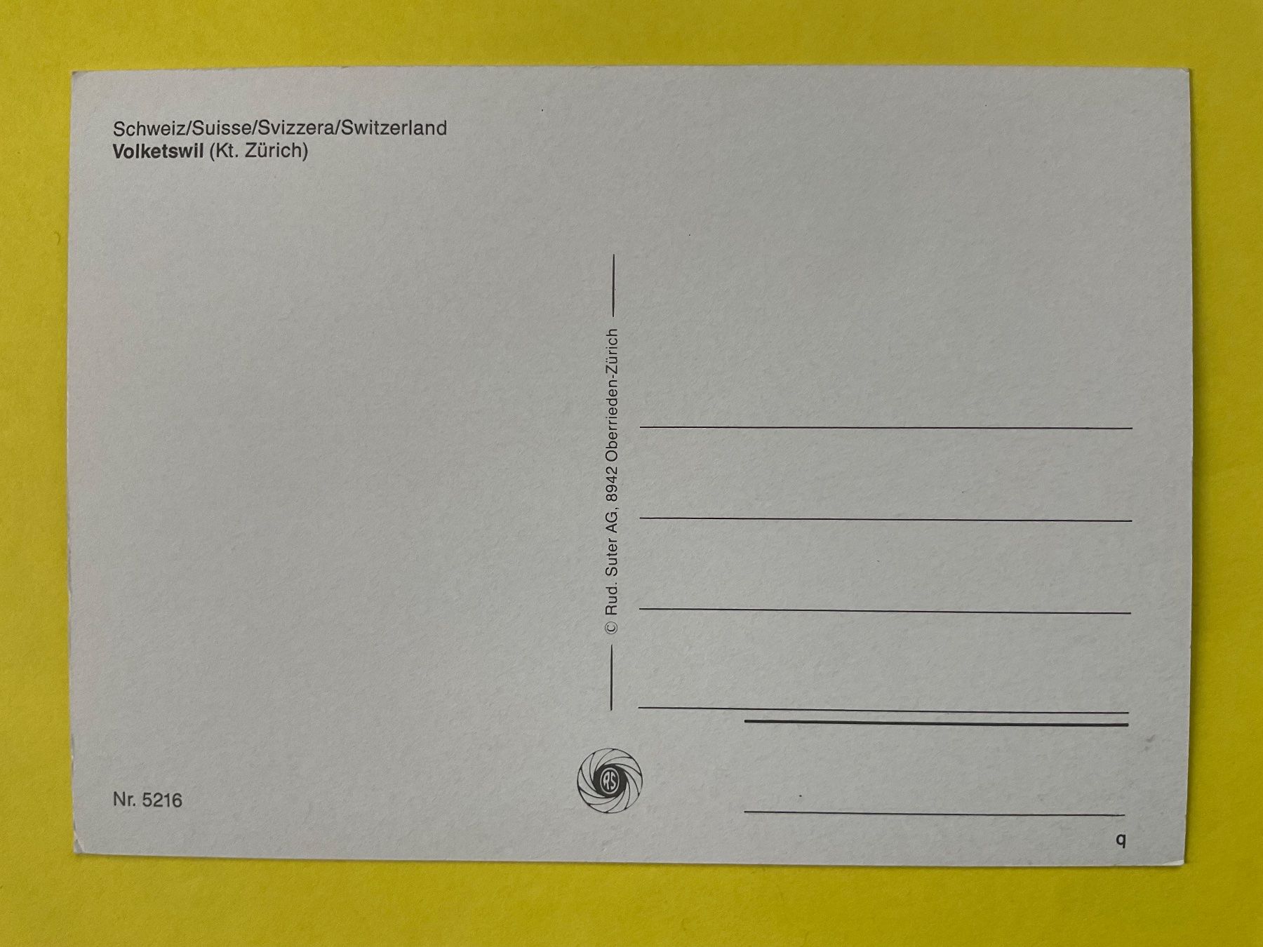 Cartes postales: AK Volketswil – D'occasion à Zürich par Tolima194 1