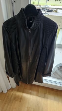 Edle Damen Leder Longjacke Gr. L