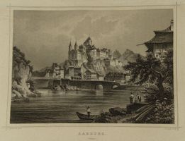 AARBURG, STAHLSTICH NACH ROHBOCK 1870