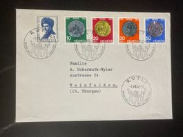 Schweiz 1962 Pro Patria Satz Brief 1.VIII. Rütli