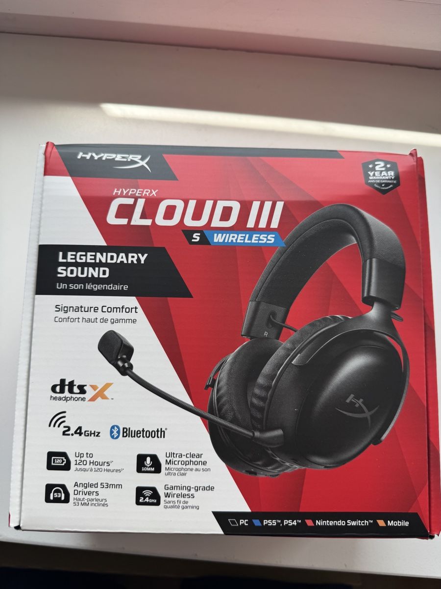 Hyperx Cuffie: HyperX Cloud III 2.4GHz Wireless Kopfhörer guter Zustand – Usato da Happerswil venduto da ruubie01
