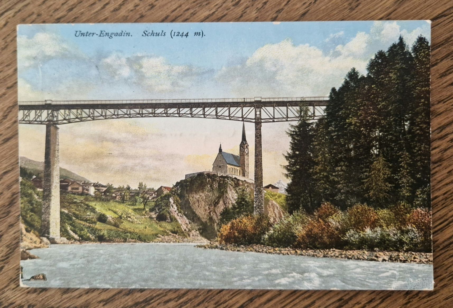 Ansichtskarten: Unter Engadin, Schuls 1916 – Gebraucht aus Ebikon von Donar50