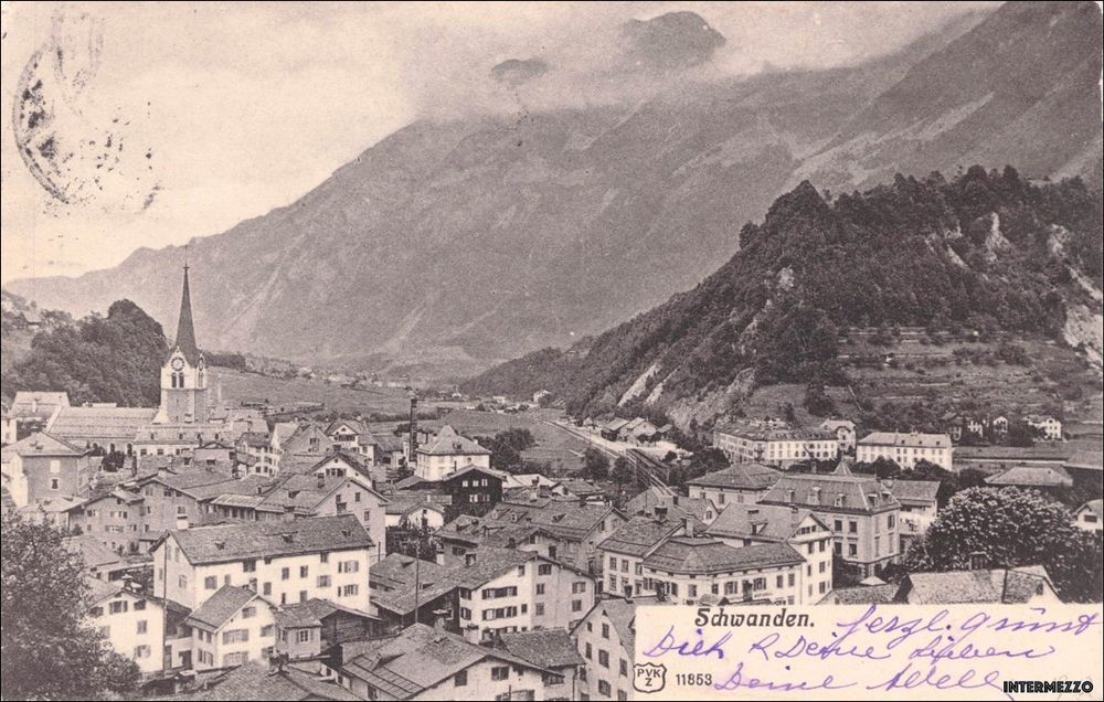 Schwanden GL // ca. 1910 Dorf Kaufen auf Ricardo